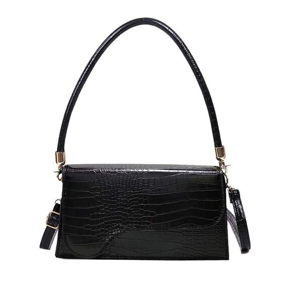 Black Shoulder Bag   - Picture 2 of 5